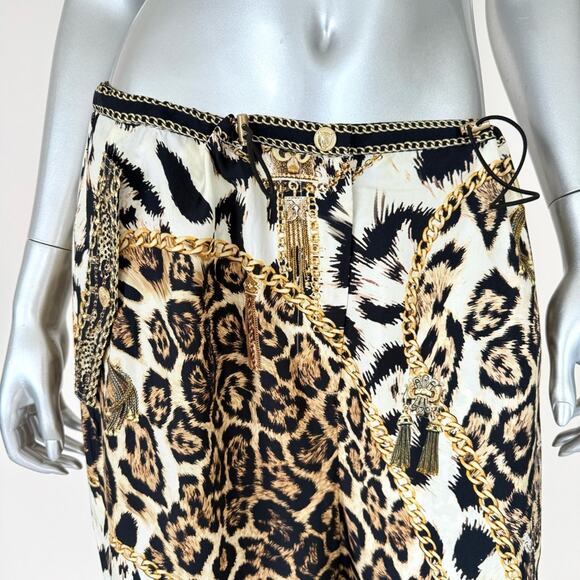 NWT!!! Camilla silk women cheetah print pants size L Retail 690$ - Picture 2 of 12